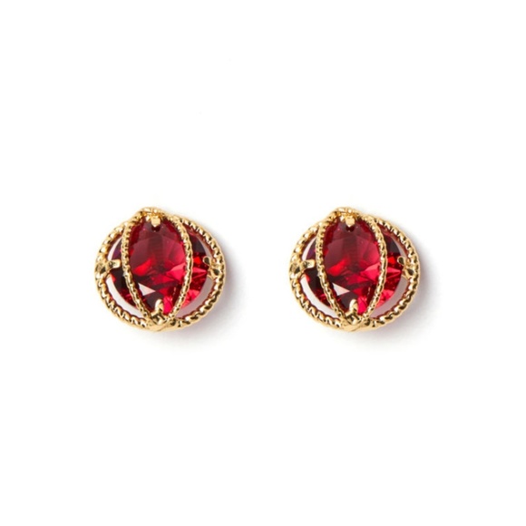 Charming Charlie Carlyle Cage Stud Earrings - Picture 6 of 6